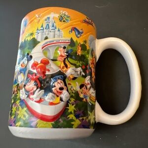 Walt Disney World Four Parks One World Mug Cup Monorail & GRANDPA EMBOSSED